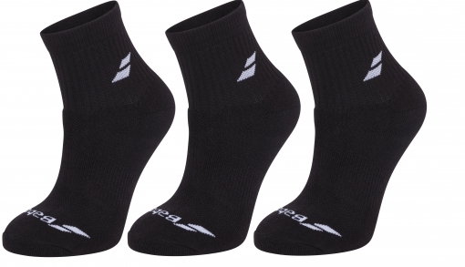 Tenisové ponožky Babolat QUARTER 3 Pairs Pack Socks 5UB1401-2000 černé