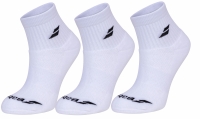 Tenisové ponožky Babolat QUARTER 3 Pairs Pack Socks 5UB1401-1000 bílé