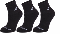 Tenisové ponožky Babolat QUARTER 3 Pairs Pack Socks 5UB1401-2000 černé