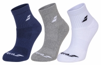 Tenisové ponožky Babolat QUARTER 3 Pairs Pack Socks 5UB1401-1033